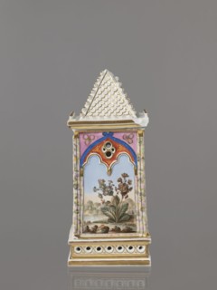 Night Lamp, Popow, Alexander porcelain manufacturer; 1806–1872 author, lamps, landscapes with