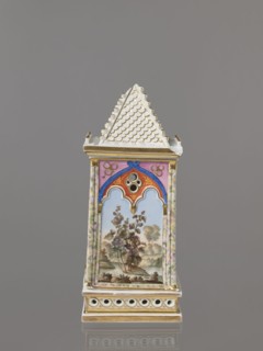 Night Lamp, Popow, Alexander porcelain manufacturer; 1806–1872 author, lamps, landscapes with