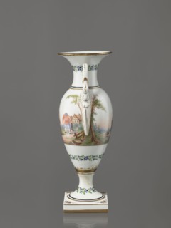 Amphora vase, Imperial Porcelain Factory in St. Petersburg 1744–1917. Genre miniatures; genre
