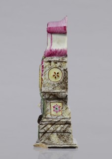 Clock setting, Prószków Slaski faience factory; 1763–1853. Clock setting in the shape of a late