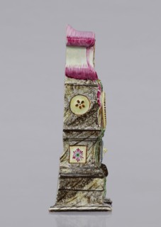 Clock setting, Prószków Slaski faience factory; 1763–1853. Clock setting in the shape of a late