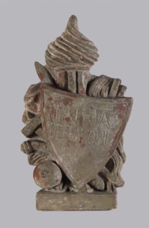 Fragment of a stove top, Jan III Sobieski King of Poland; 1629–1696, tiles, stoves. Triangular