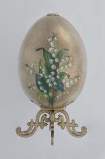 Easter egg, lilies of the valley and flowers motif; bequest of Jakub Ksawery Potocki noted