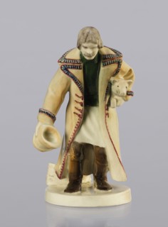 Peasant with Piglet, First Galician Factory of Artistic Faience and Terracotta Pacyków; 1912–1939