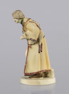 Peasant with Piglet, First Galician Factory of Artistic Faience and Terracotta Pacyków; 1912–1939
