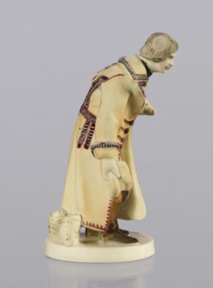 Peasant with Piglet, First Galician Factory of Artistic Faience and Terracotta Pacyków; 1912–1939