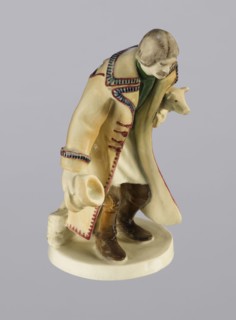 Peasant with Piglet, First Galician Factory of Artistic Faience and Terracotta Pacyków; 1912–1939,