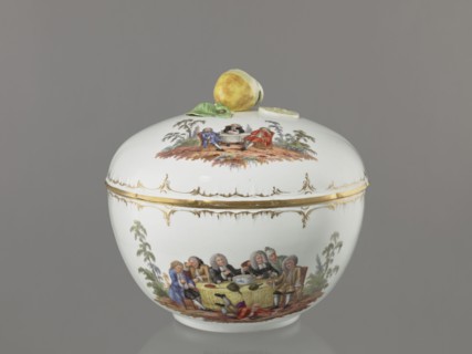 Punch Vase with Lid, Königliche Porzellan-Manufaktur KPM, Berlin; 1763–1918, porcelain, reliefs,