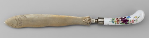 Knife, ca. 1830. Porcelain and faience manufactory work Korzec, 1790–1832; possible Korzec forgery.