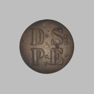 Uniform button, Biertümpfel, Frederick fl. 1832–1870 manufacturer, button maker, monograms, round