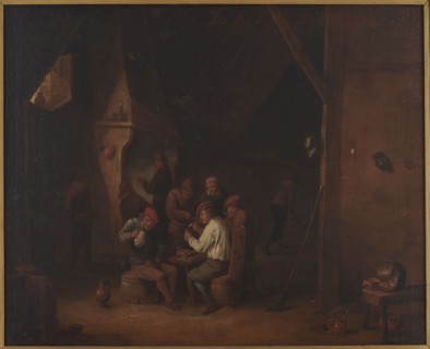 At the Inn, Teniers, David II 1610-1690 painter copy, visual documentation, painting, genre scene,
