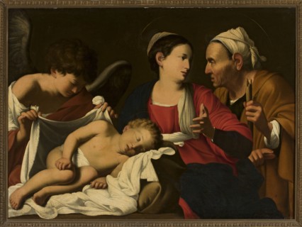 Virgin Mary with Child, St. Anne and an Angel, Saracens, Carlo ca. 1579–1620 painter workshop