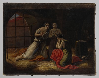 Blandyna the Martyr; painter: Boleslaw Rusiecki 1824–1913; subject: Blandyna Saint, patron saint,