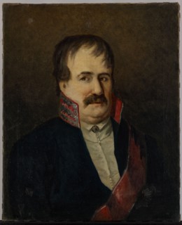Portrait of Michal Odrowaz Strasza, unknown Polish painter, 1790–1810, painting, height 67 cm,