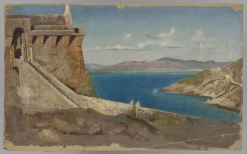 Building by the Sea, Pius Welonski 1849–1931, painter; deposits, 1st quarter of the 20th century;