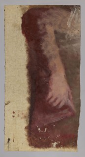 Sketch of a hand, Pius Welonski 1849–1931, painting, 20th century, 17 × 28.8 cm, A painted canvas