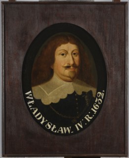 Portrait of Wladyslaw IV, unknown Polish painter. Oval portrait, early 19th century, Poland. Oil