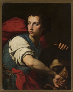 David with the Head of Goliath, Guarino Francesco 1611–1654, painter; painting, 17th century;