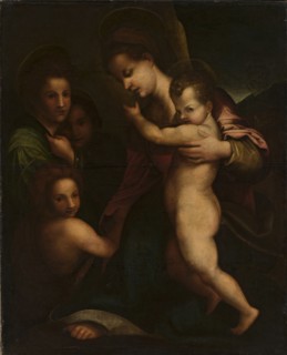Madonna with Child and St. John; Andrea del Sarto 1486–1531, painter; Madonna with Child