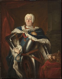 Portrait of Augustus III 1696–1763 by Louis de Silvestre 1675–1760; as a young painter.