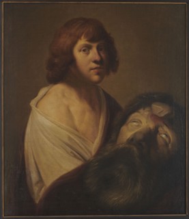 David with the Head of Goliath; Pieter Fransz. de Grebber ca. 1600–1652/53 painter copy or replica,