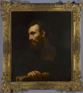 Old Man with a Book, Drost, Willem 1633-1659 painter, Dutch painting, Italian painting, busts, book