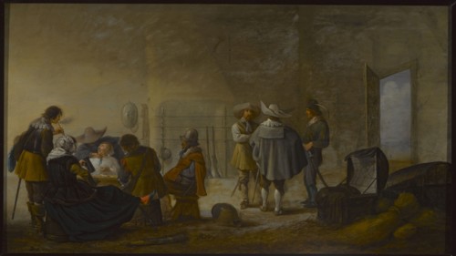Guardhouse, Palamedes, Anthonie 1601-1673 painter, genre scenes, genre scenes in the interior,