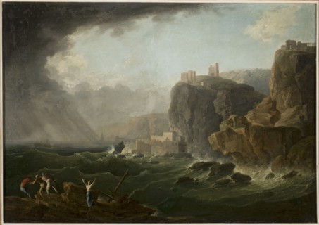 Storm at Sea; Gregorio Fidanza 1759–1823, painter; Italian painting, 18th century; oil on canvas;