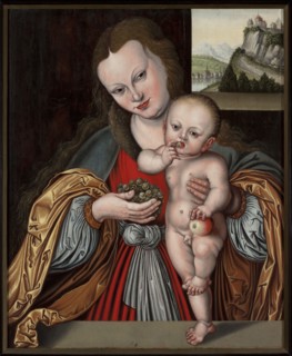 Madonna and Child, Cranach, Lucas 1472–1553 workshop, Madonna and Child iconography, restitution