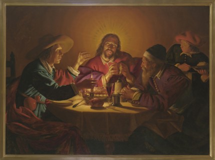 The Feast at Emmaus, Borch, Jan ter fl. 1624–post 1646 attributed; Jesus Christ; Disciples of