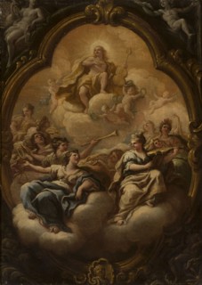 Apollo and the Muses, Paolo de Matteis 1662–1728, oil painting, 17th–18th century; mythological