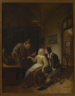 The Choice Between Youth and Wealth, Jan Steen 1626–1679, oil painting, 1661–1663. Subject: