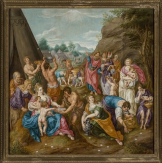 Gathering Manna, Clerck, Hendrik de ca. 1570–1630 painter workshop replica; 1st half of the 17th