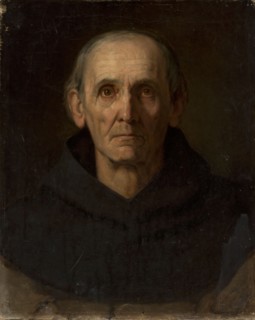 Head of a Monk, Buchbinder, Szymon 1853–1922 painter, 1875, painting, height 55 cm, width 45 cm, An