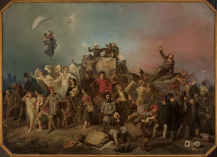 The Separation of Nations, Henryk Pillati 1832–1894, painter; allegory depicting artistic bohemia