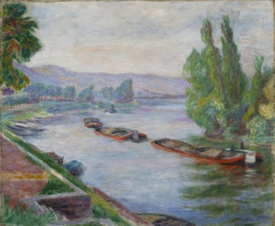 The Seine in Les Andelys, Pankiewicz, Józef 1866–1940, painter; Young Poland style. One of many
