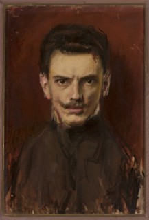 Self-portrait, Ignacy Marek 1874–1921; painter; portrait, modernism; male full-face self-portrait