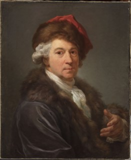 Self-portrait in a confederate hat, Marcello Bacciarelli 1731–1818, painter; self-portraits;
