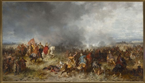 Chodkiewicz near Chocim, Brandt, Józef 1841-1915 painter, battle scenes, battle painting, Rau,