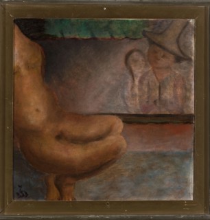 The Curious, Spychalski, Jan 1893–1946 painter, figurative scenes, contemporary painting, interwar
