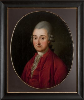 Portrait of Franciszek Dembinski ?-1776, the last starost of Wolbrom, unknown Polish painter. A