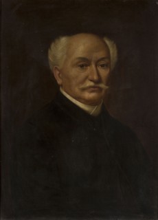 Portrait of Mathias Bersohn 1824–1908, painted by Feliks Cichocki 1861–1921; oil painting, 1908;