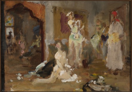 Sketch for the painting Potocka in Bakhchisarai, Jan Ciaglinski 1858–1913, painter; modernism; ca.