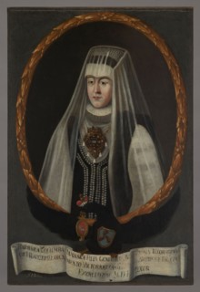Portrait of Barbara Radziwill née Koly Wolska ?-1550, mother of Barbara Radziwill, unknown Polish