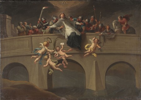 The Martyrdom of St. John of Nepomuk, Szymon Czechowicz 1689–1775, ca. 1750. Oil painting, 61 x 86