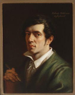 Self-portrait, Wankowicz, Walenty 1799-1842 painter. A young, dark-haired man with a slim face,