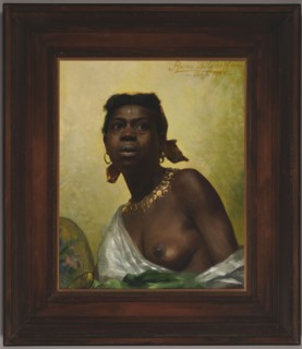 Black woman; Anna Bilinska-Bohdanowiczowa 1854–1893, painter; 1884, Paris; oil painting; academism;