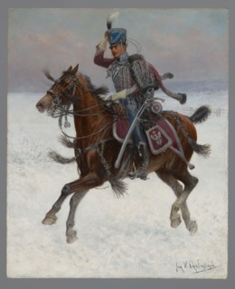 Adjutant of Prince Poniatowski, Chelminski, Jan 1851–1925 painter, early 20th century painting,