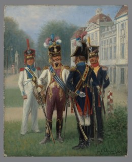 Drummer of the 13th regiment, drum major of the national guard, drum major and sergeant of the 1st