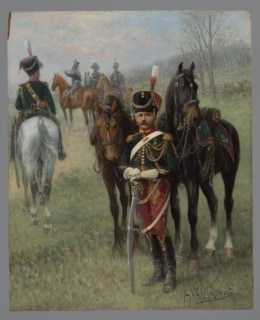 Gidy of Prince Poniatowski, Chelminski, Jan 1851–1925 painter, early 20th century, painting, height